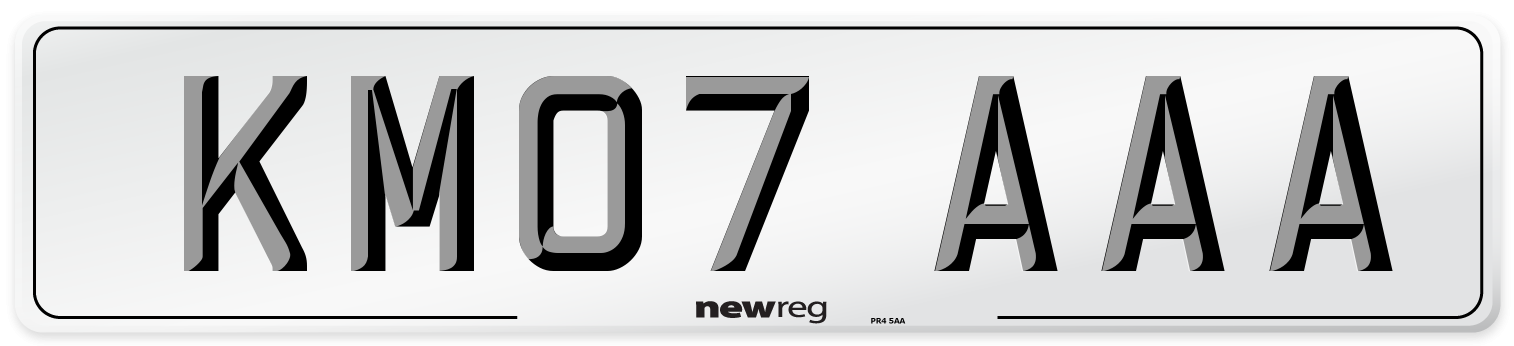 KM07 AAA Number Plate from New Reg